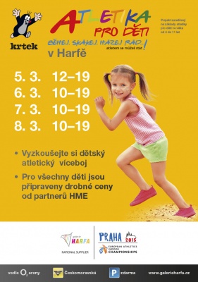 Atletika pro děti aneb běhej, skákej, házej rád v Harfě